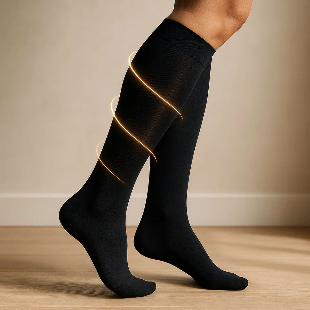 Kompressionsstrumpor i Mikrofiber – tunna & diskreta hela dagen Scandic wellness